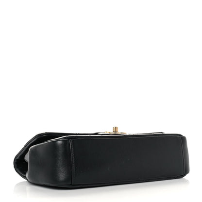 Chanel Lambskin Small A Real Catch Flap Bag Black 4 of 10