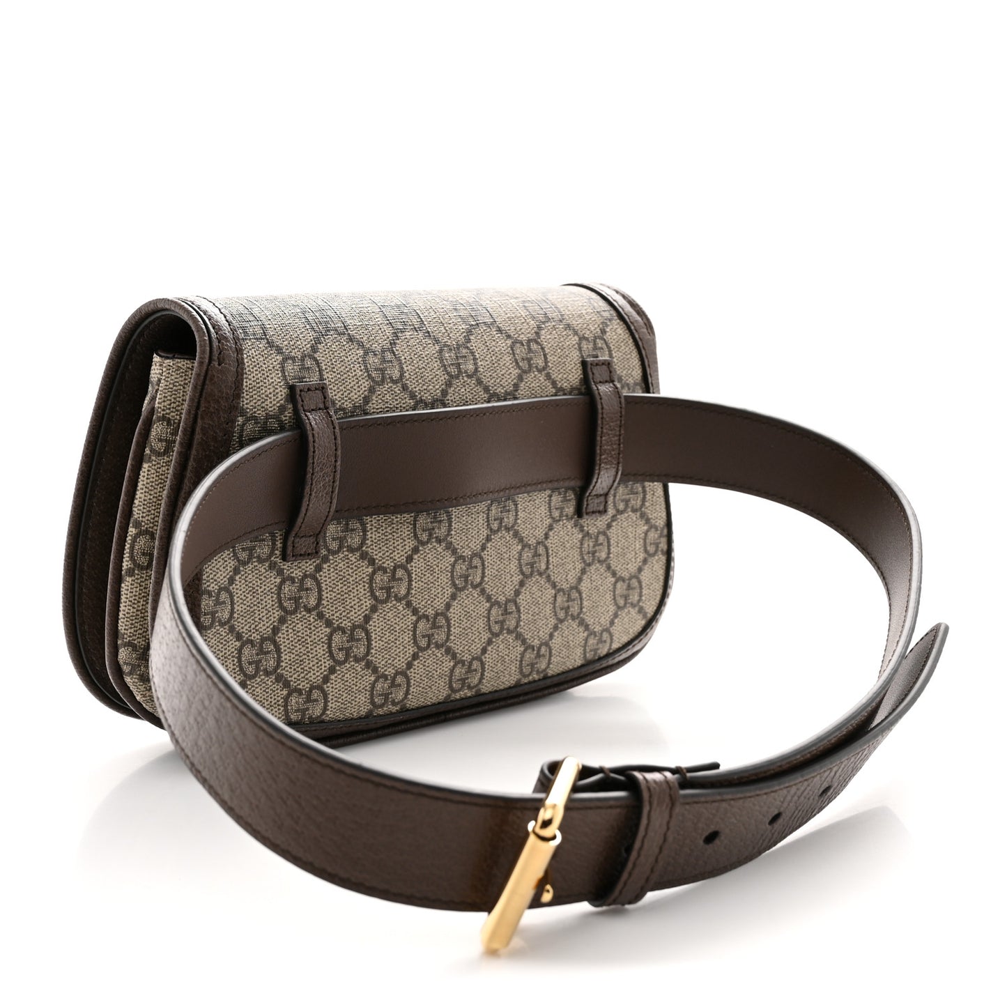 GG Supreme Monogram Textured Dollar Calfskin Blondie Belt Bag 75 30 Beige Ebony New Acero