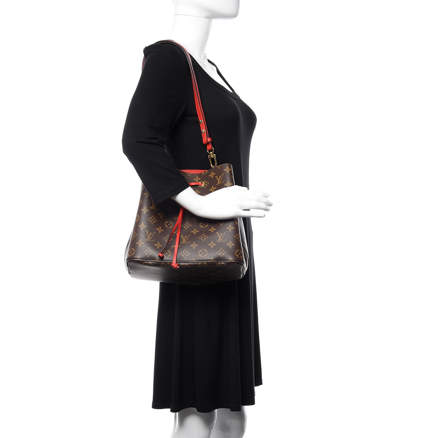 Louis Vuitton Monogram Neonoe MM Coquelicot 2 of 10