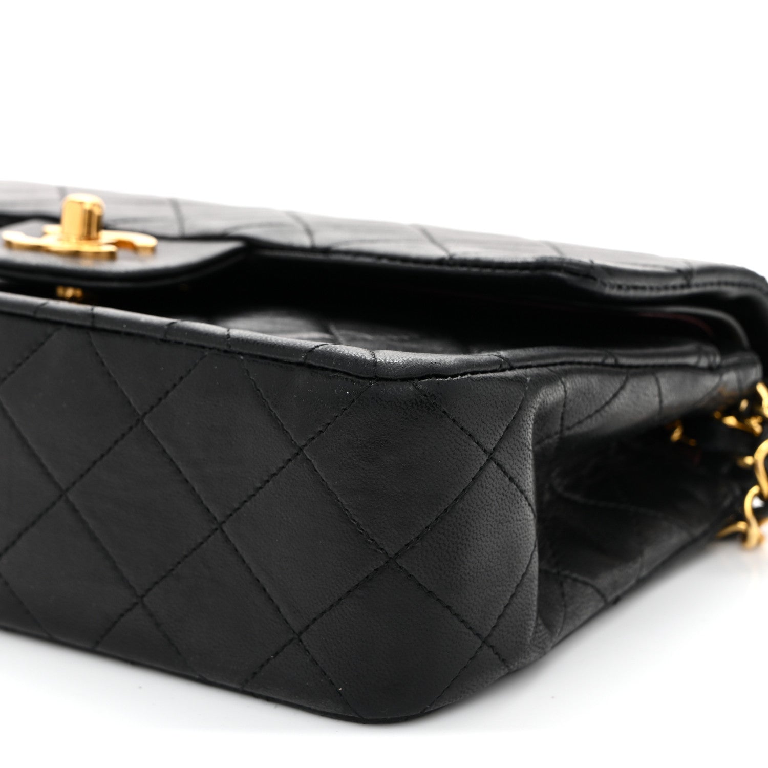 Chanel Lambskin Quilted Small Double Flap Black 10 of 18