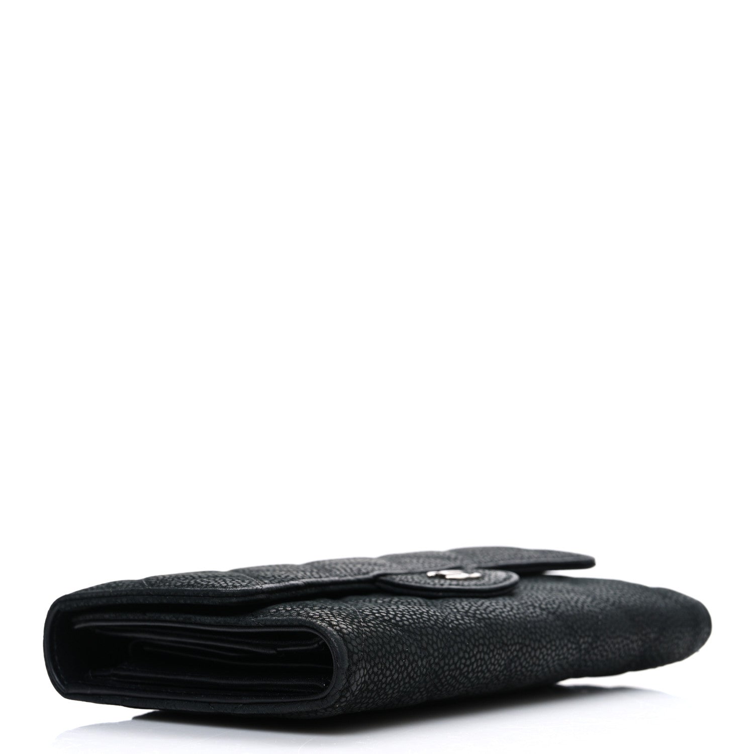 Chanel Iridescent Caviar Quilted Large Flap Wallet  Black 4 of 10