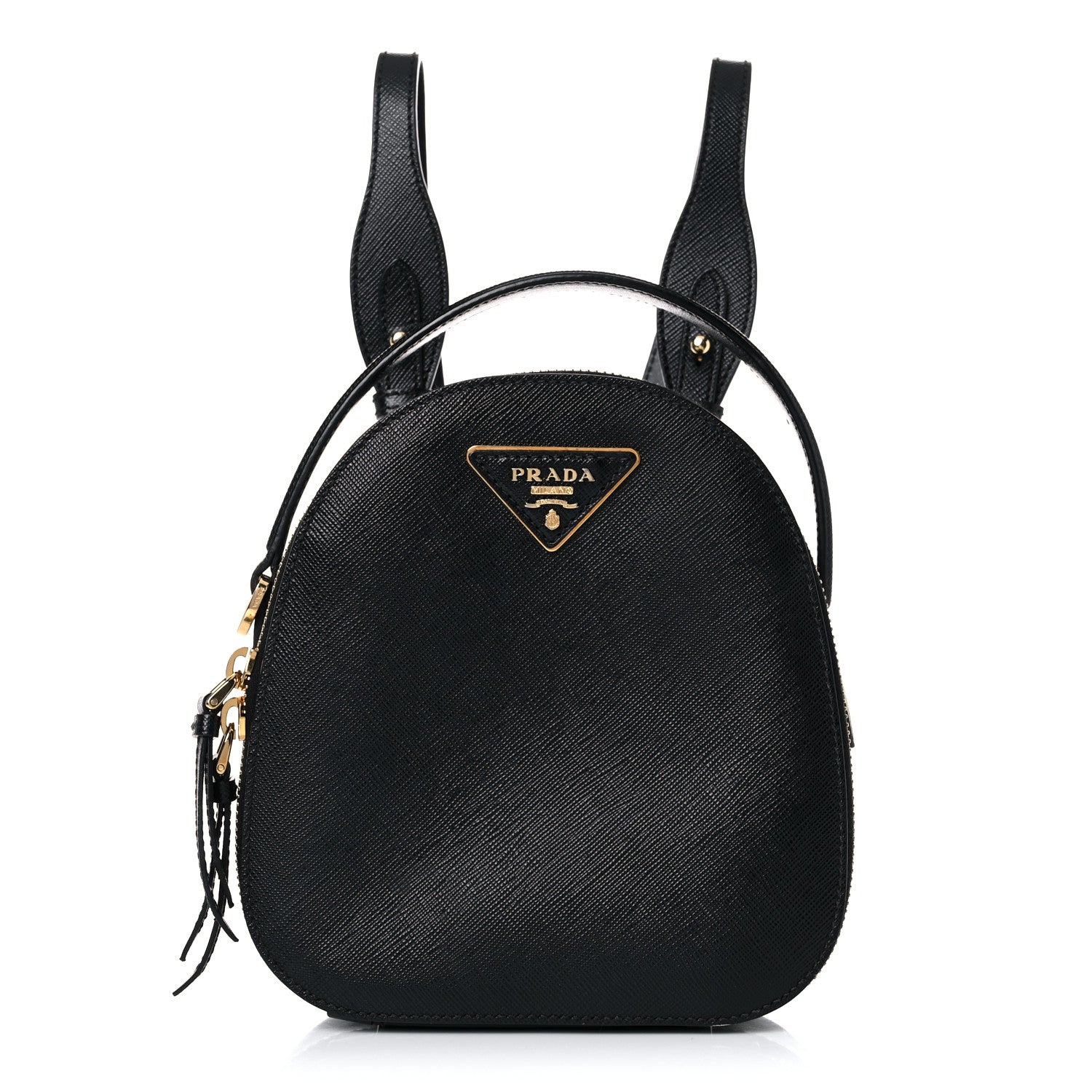 Prada Saffiano Lux Mini Odette Backpack Black 1 of 12