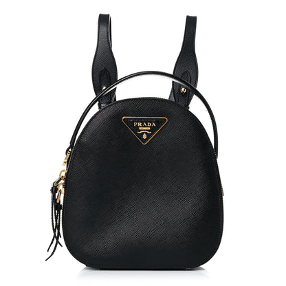 Prada Saffiano Lux Mini Odette Backpack Black 1 of 12
