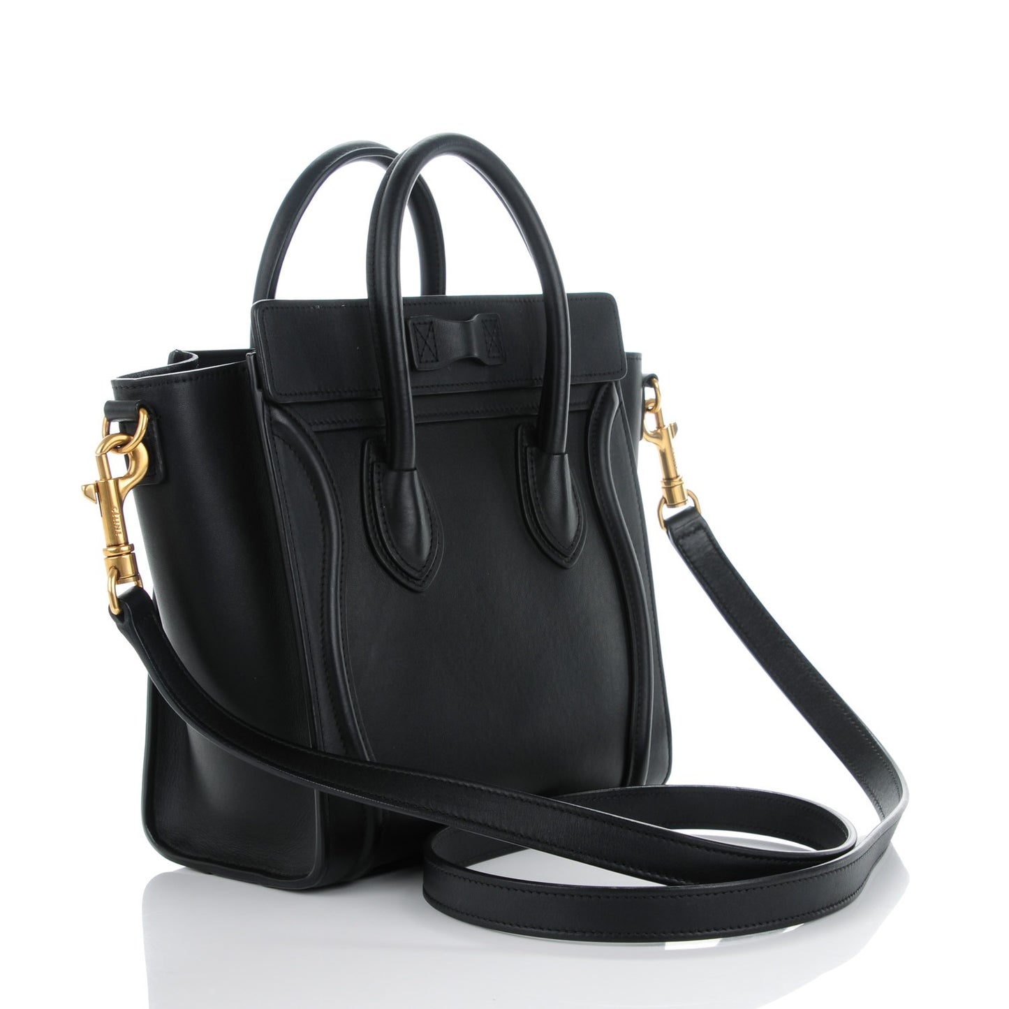 Smooth Calfskin Nano Luggage Black