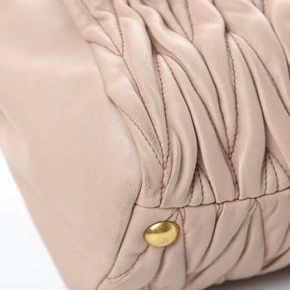 Miu Miu Nappa Matelasse Top Handle Bag Cammeo 13 of 18