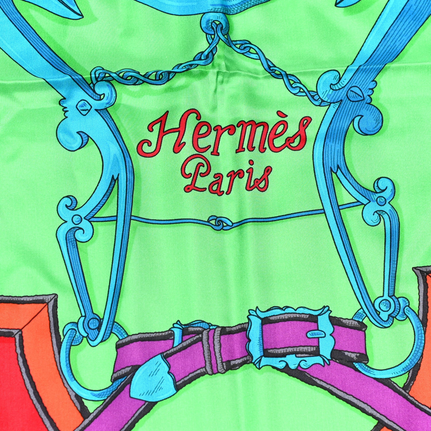 Hermes Silk L'Instruction Du Roy Scarf 140 3 of 6