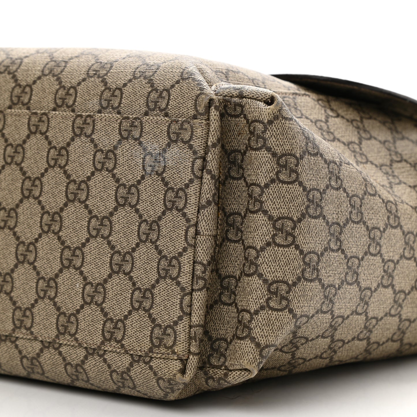 GG Plus Monogram Messenger Diaper Bag Dark Brown