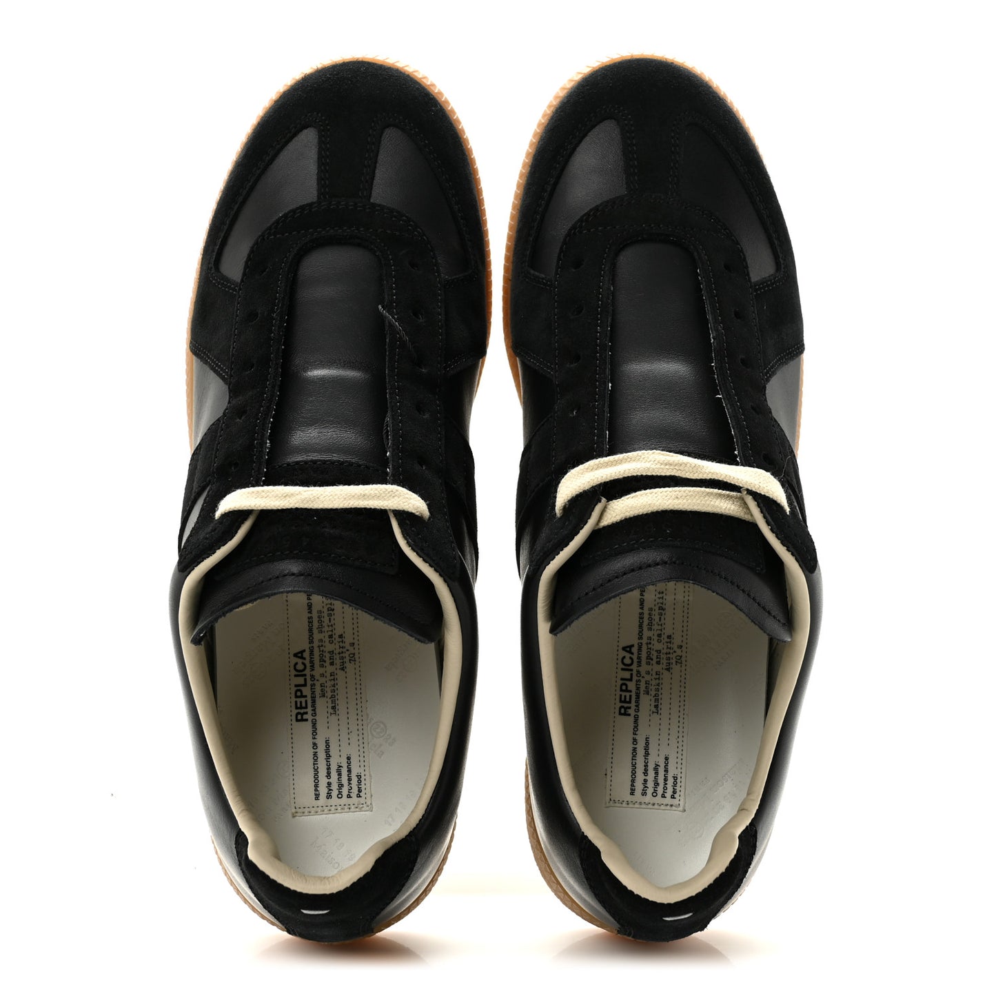 Nappa Suede Mens Replica Sneakers 41.5 Black