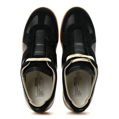 Maison Margiela Nappa Suede Mens Replica Sneakers 41.5 Black 2 of 10