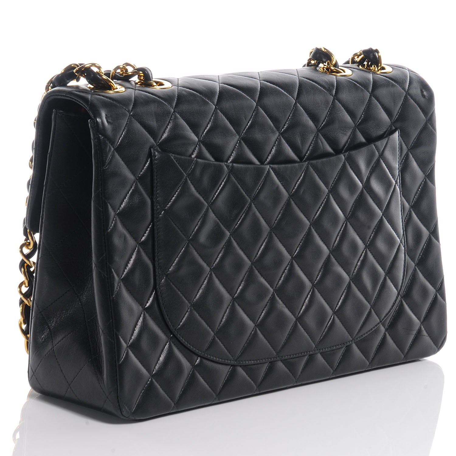 Chanel Lambskin XL Jumbo Flap Black 3 of 8