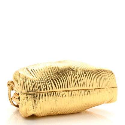 Bottega Veneta Metallic Bark Calfskin The Mini Pouch Gold 4 of 10