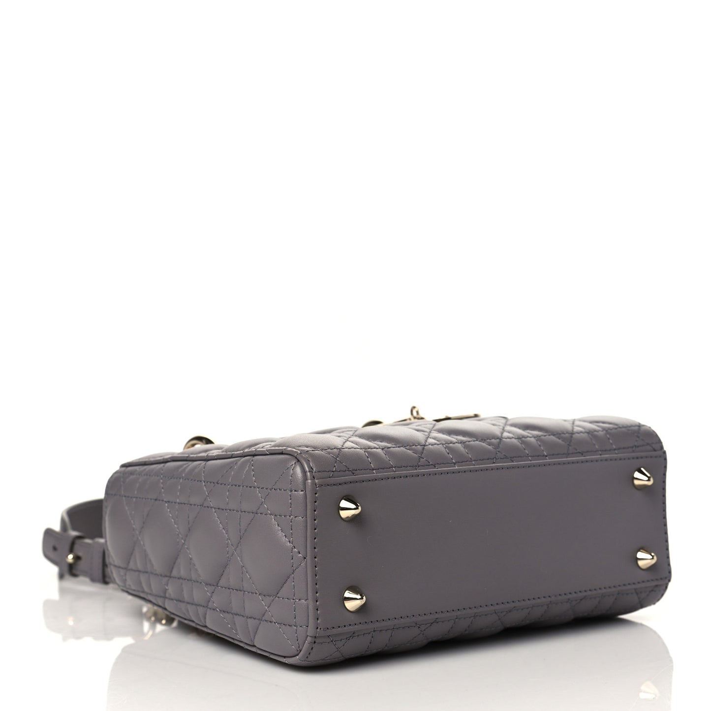 Lambskin Cannage Small My ABCDior Lady Dior Grey