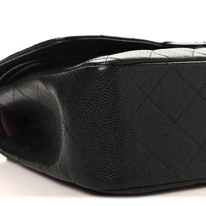 Chanel Caviar Quilted Jumbo Double Flap Black 9 of 10