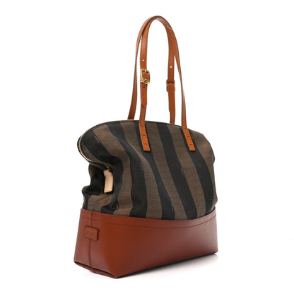 Fendi Pequin Cuoio Vegetale 2Bag Tobacco Cuoio Miele Vacchetta 3 of 11