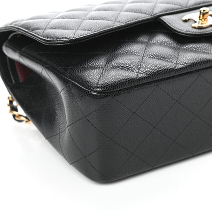Chanel Caviar Quilted Jumbo Double Flap Black 9 of 10