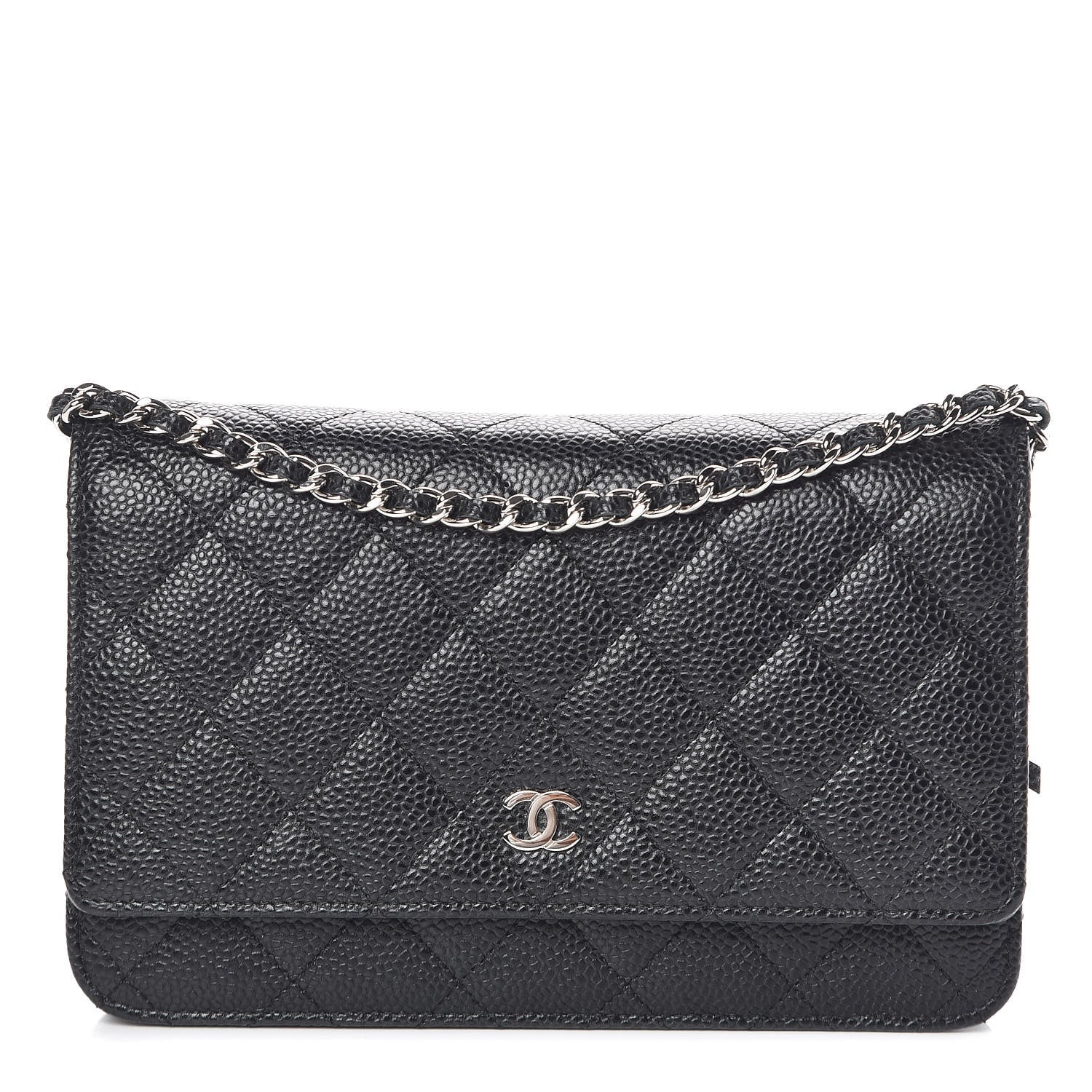 Chanel Caviar Quilted Wallet On Chain WOC Black 1 of 11
