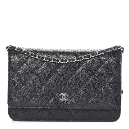 Chanel Caviar Quilted Wallet On Chain WOC Black 1 of 11