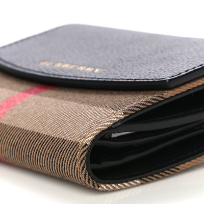 Burberry House Check Luna French Wallet Black 6 of 12