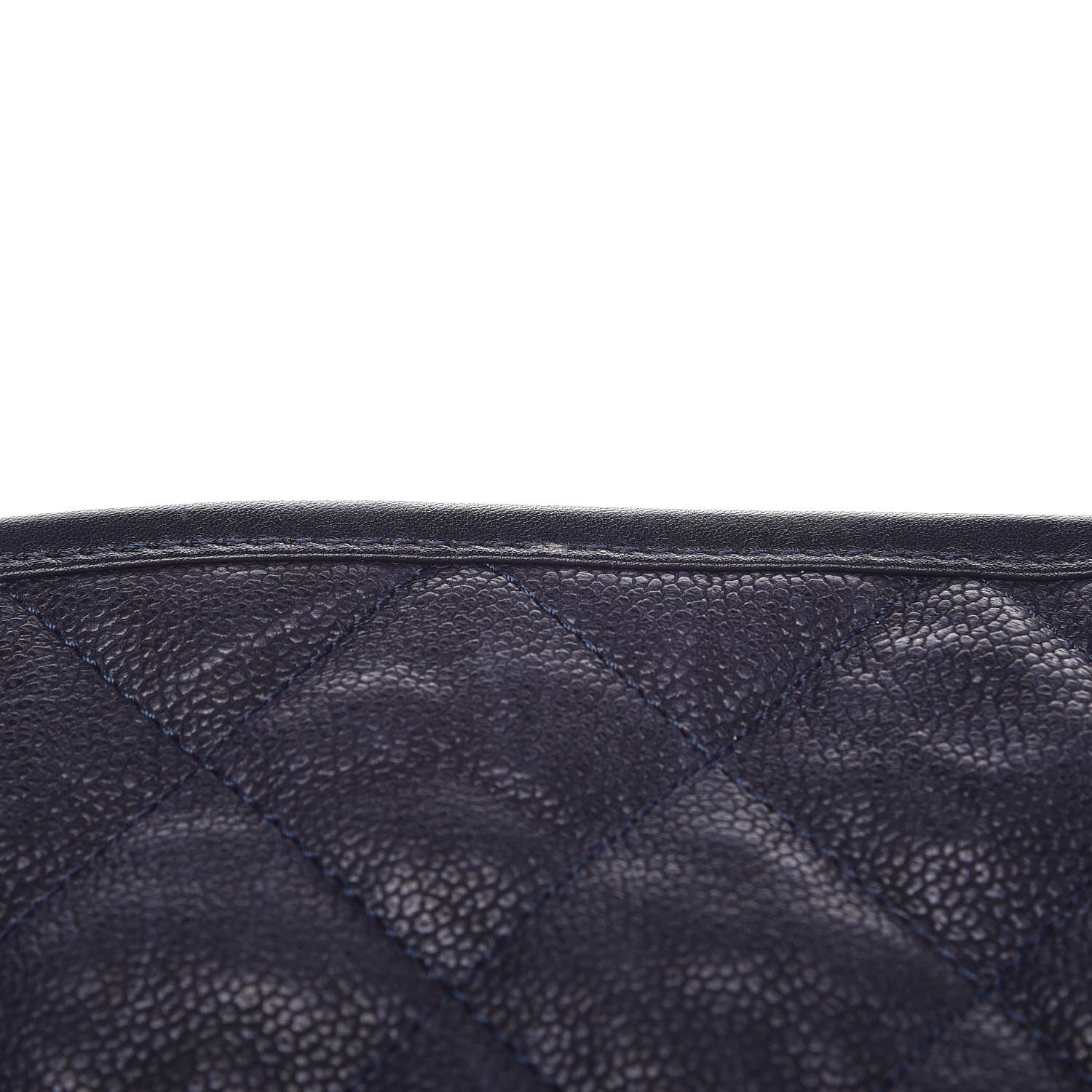 Chanel Caviar Quilted Large French Riviera Flap Navy Blue 10 of 12