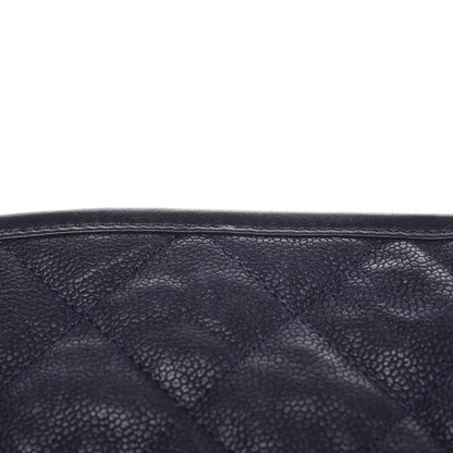 Chanel Caviar Quilted Large French Riviera Flap Navy Blue 10 of 12