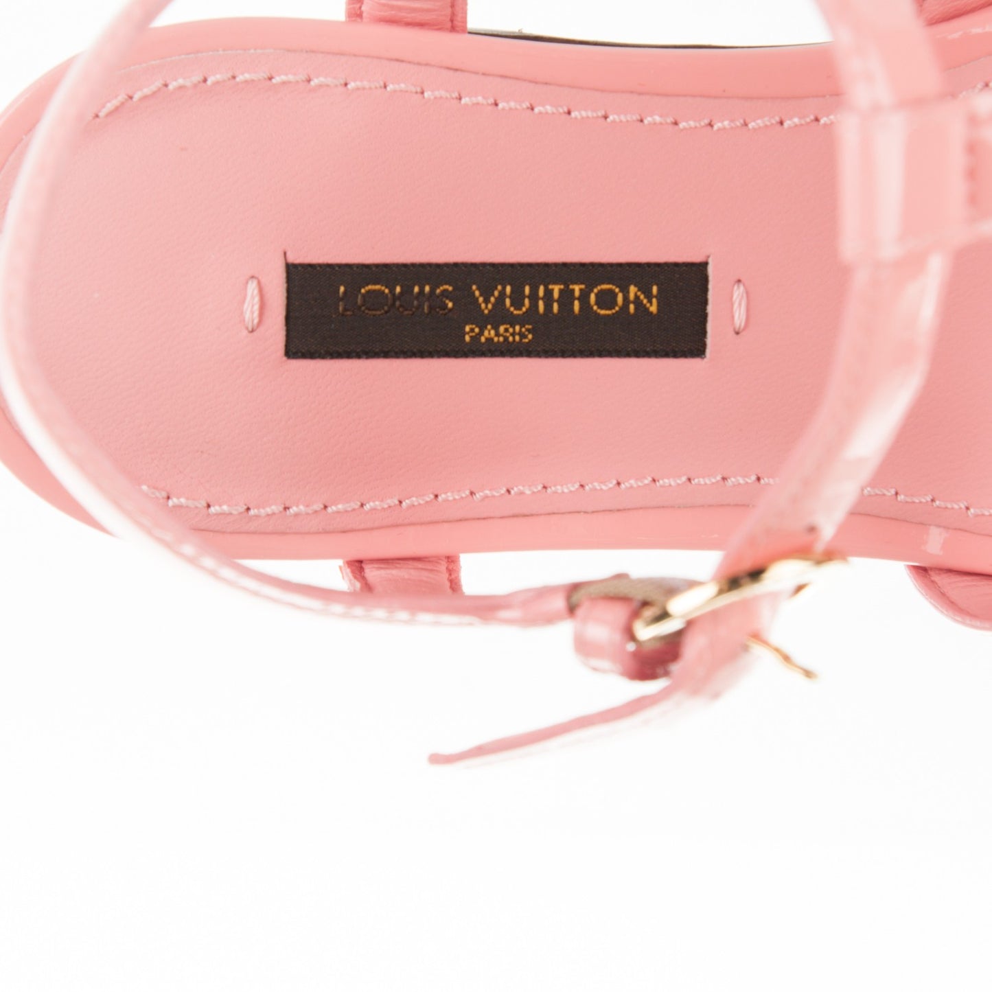 Patent Paradiso Flat Sandals 35 Pink