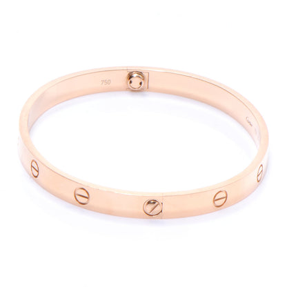 Cartier 18k Pink Gold LOVE Bracelet Size 20 4 of 6