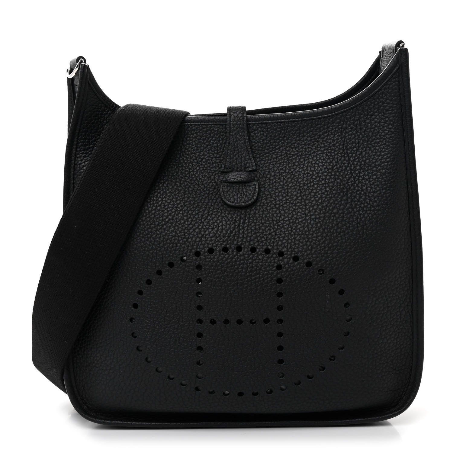 Hermes Taurillon Clemence Evelyne III PM Black 1 of 12