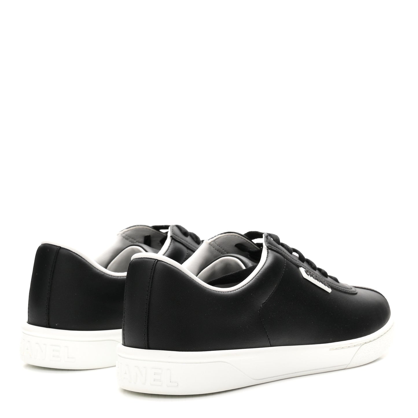 Calfskin CC Womens Sneakers 40 Black