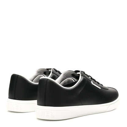 Chanel Calfskin CC Womens Sneakers 40 Black 5 of 9