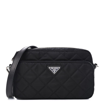 Prada Nylon Tessuto Impuntu Quilted Crossbody Bag Black 1 of 4
