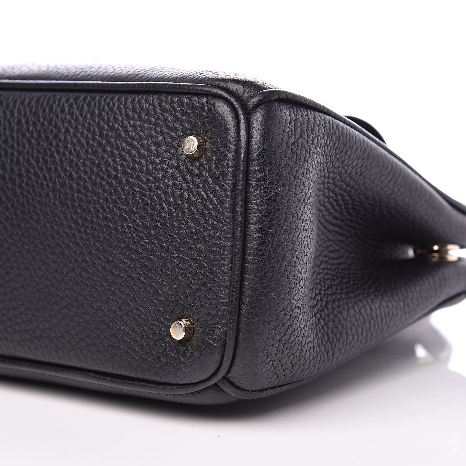 Christian Dior Bullcalf Mini Diorissimo Tote Black Rose Indien 9 of 9