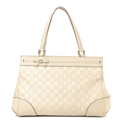 Gucci Guccissima Medium Mayfair Tote Off White 1 of 16