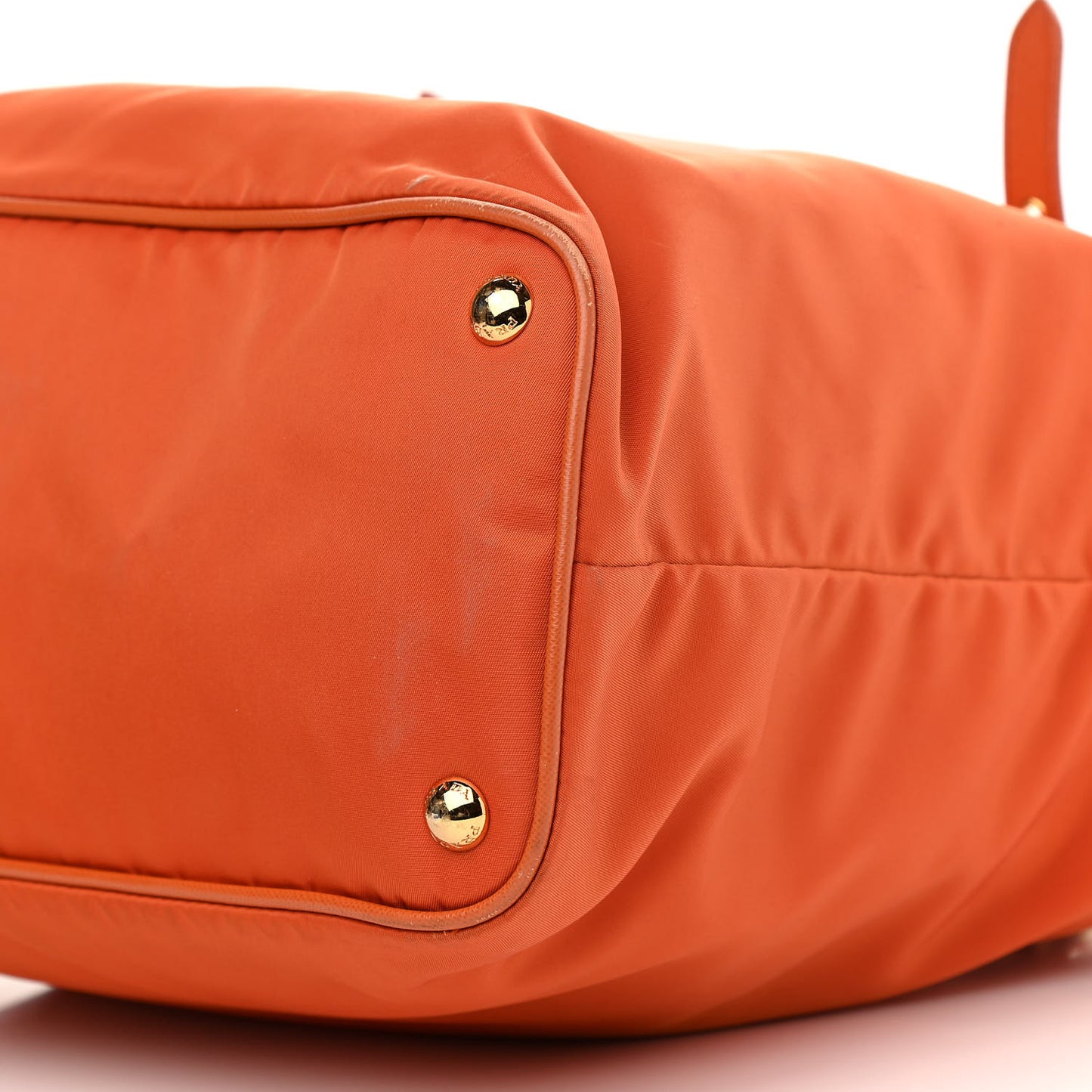 Tessuto Nylon Saffiano Tote Papaya