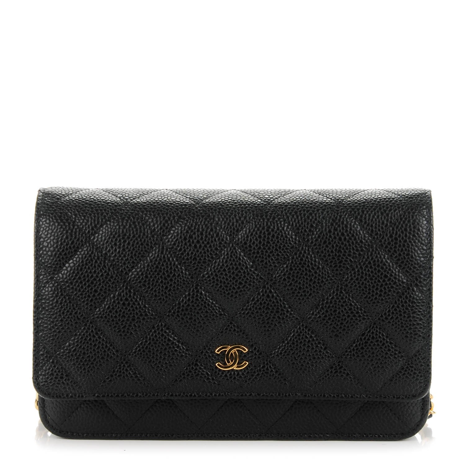 Chanel Caviar Quilted Wallet On Chain WOC Black 1 of 8