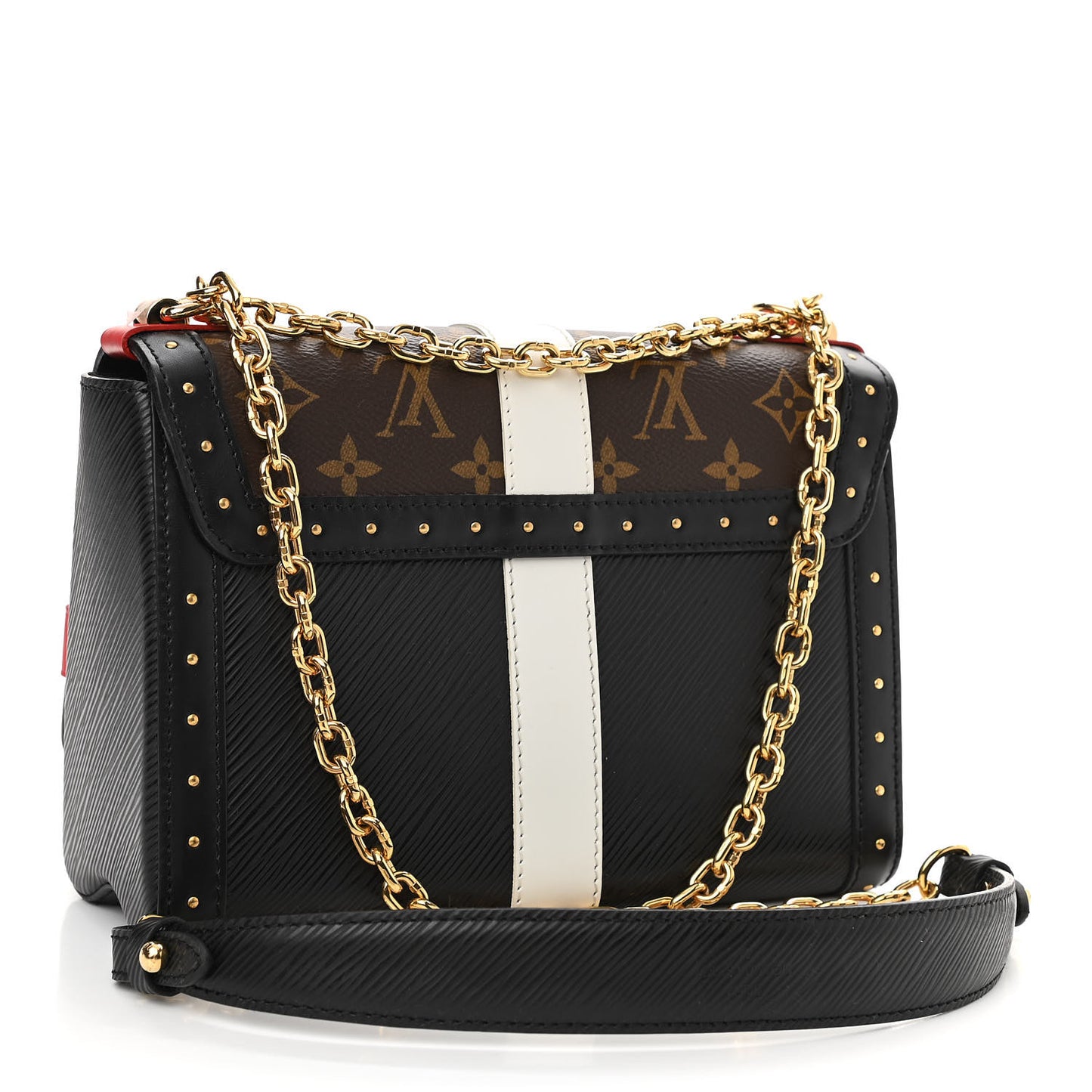 Epi Monogram Complice Trunks and Bags Twist Shoulder Bag MM Black