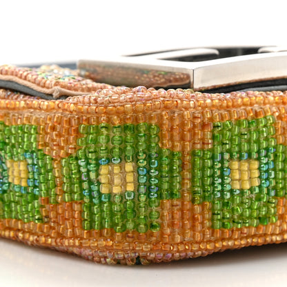 Fendi Perline Glass Karung Beaded Nano Maxi Buckle Baguette Charm Multicolor Azzurro Glicine 10 of 11