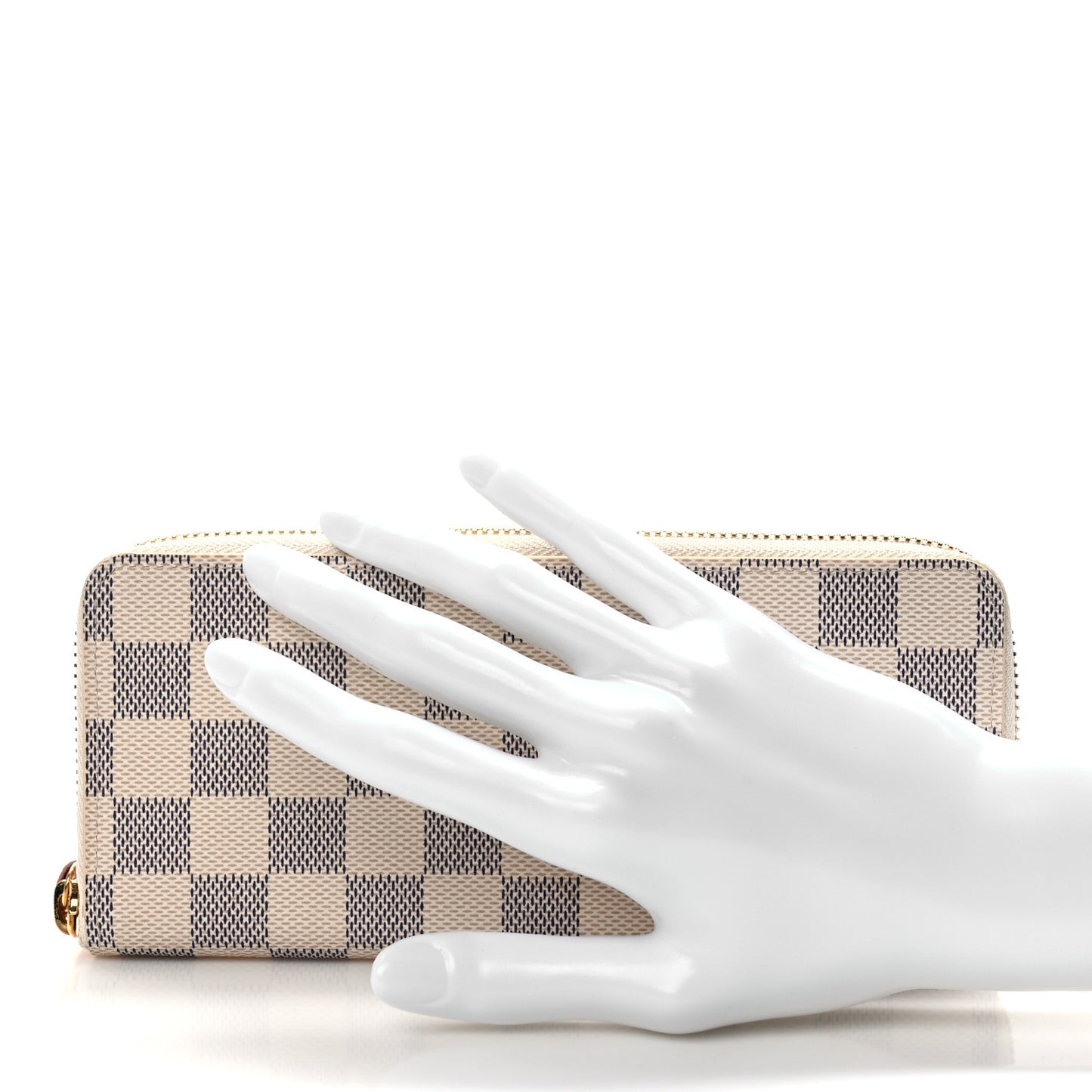 Damier Azur Clemence Wallet Rose Ballerine