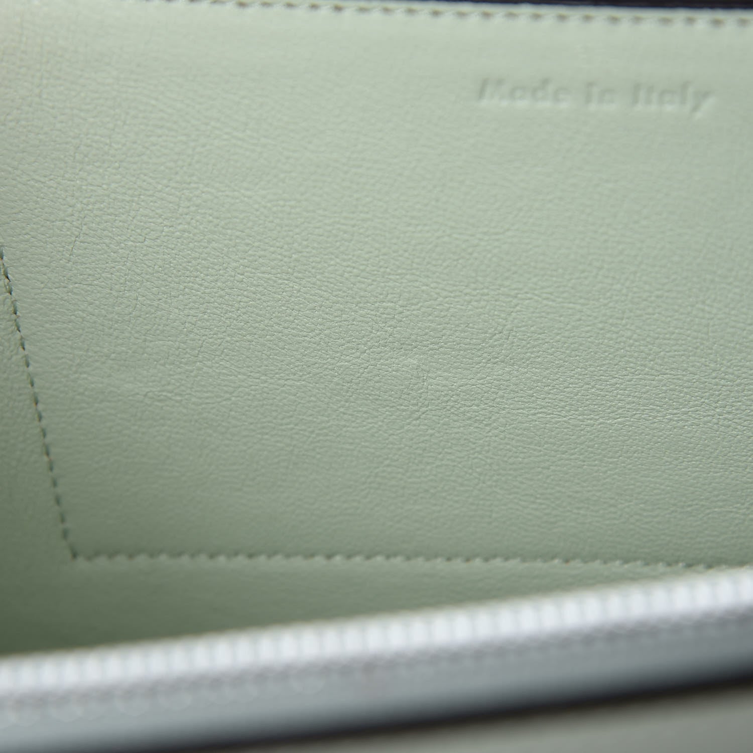 Celine Shiny Smooth Calfskin Medium Frame Shoulder Bag Pastel Green Pop Red 9 of 9