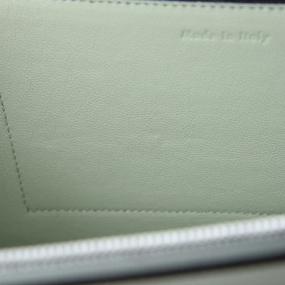 Celine Shiny Smooth Calfskin Medium Frame Shoulder Bag Pastel Green Pop Red 9 of 9