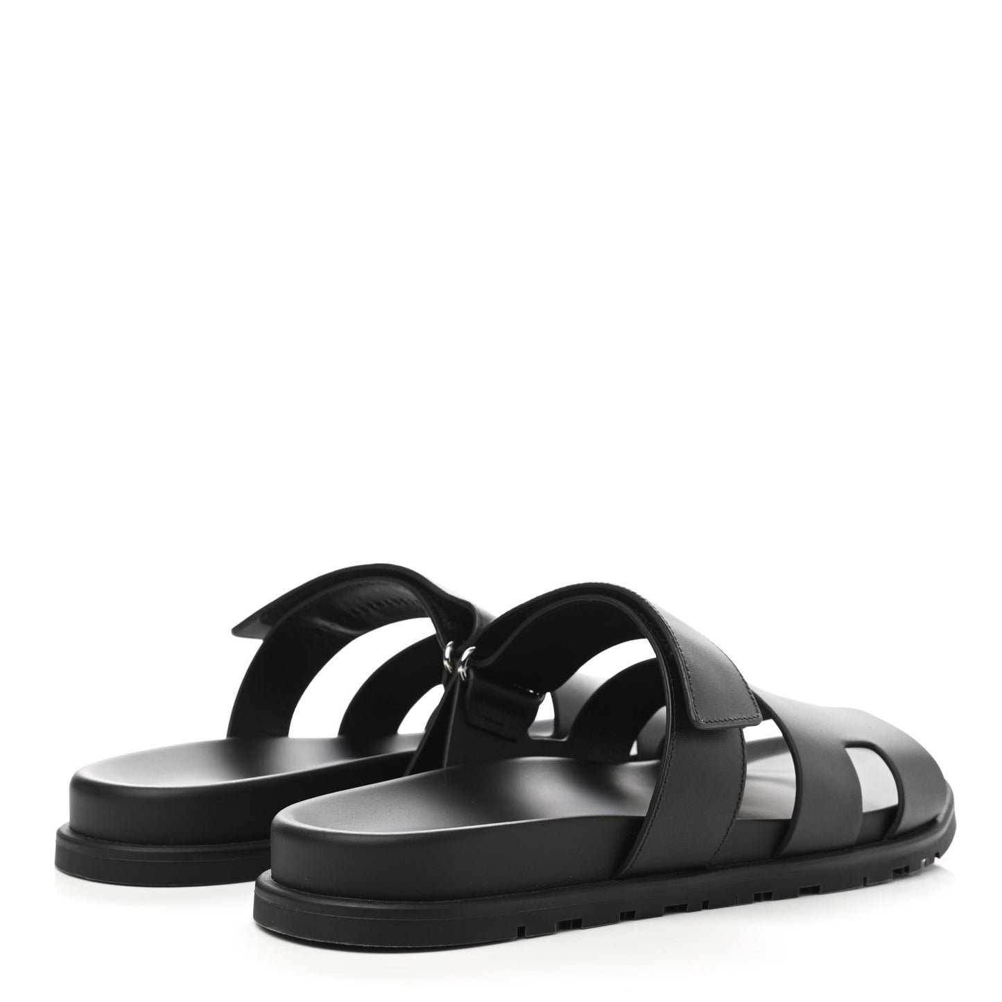 Calfskin Mens Chypre Sandals 43.5 Black