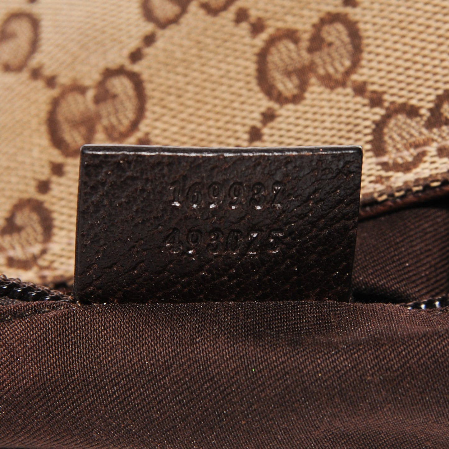 Monogram Web Medium Double Pocket Messenger Bag Dark Brown