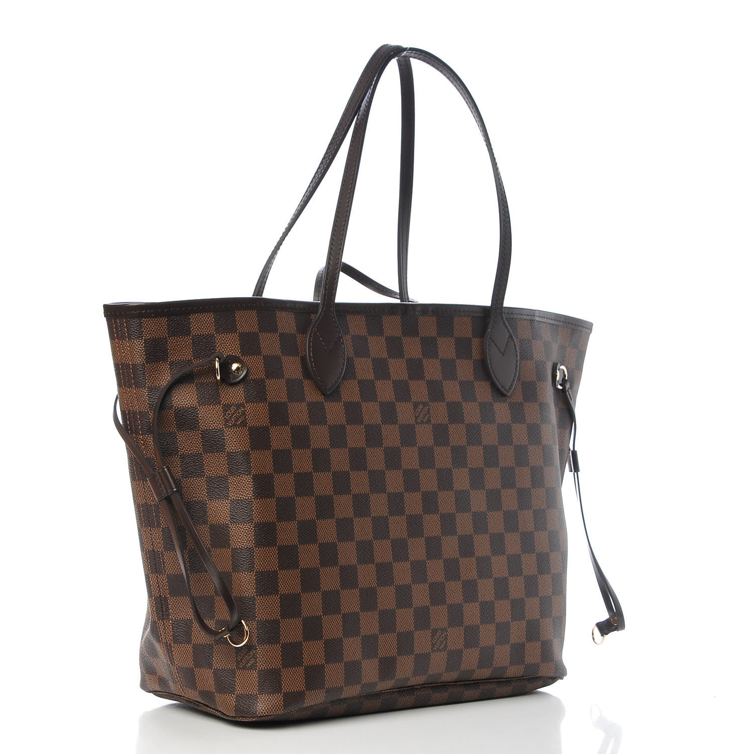 Louis Vuitton Damier Ebene Neo Neverfull MM Rose Ballerine 4 of 10