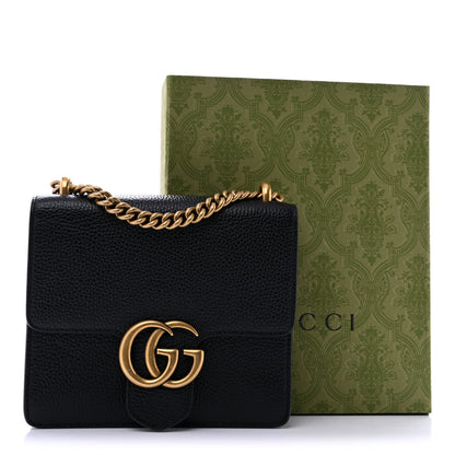 Gucci Calfskin Small GG Marmont Chain Handle Bag Black 13 of 13