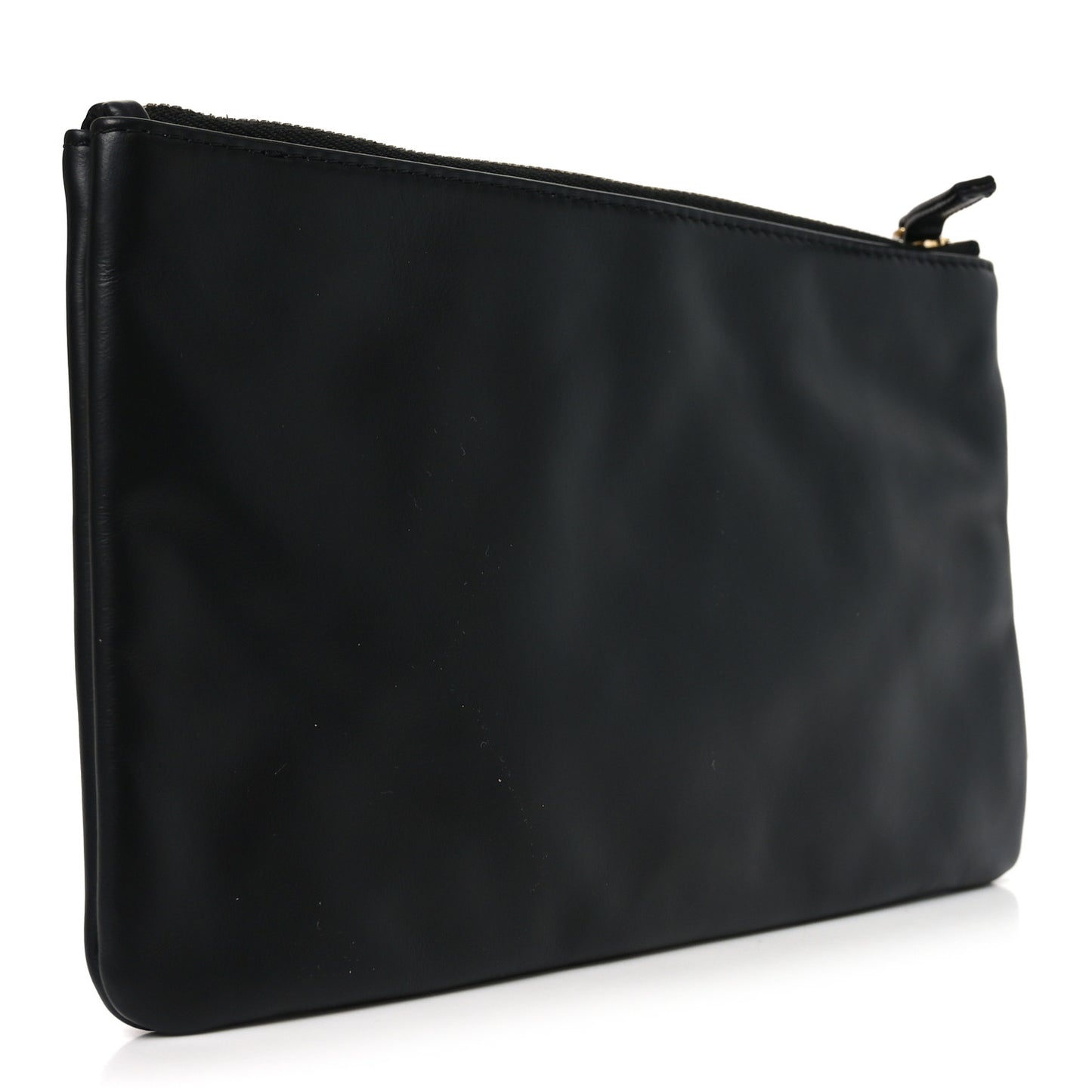 Shiny Calfskin Chanel 22 Removable Pouch Black