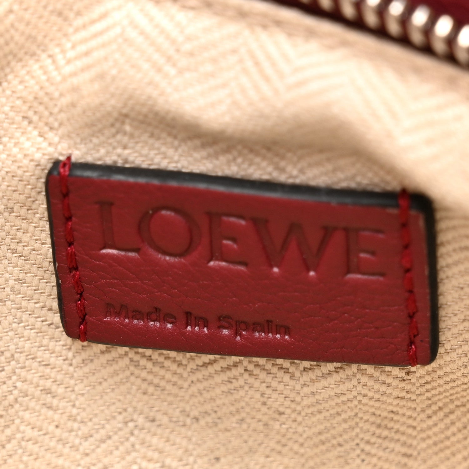Loewe Calfskin Medium Puzzle Bag Wine Garnet 6 of 9