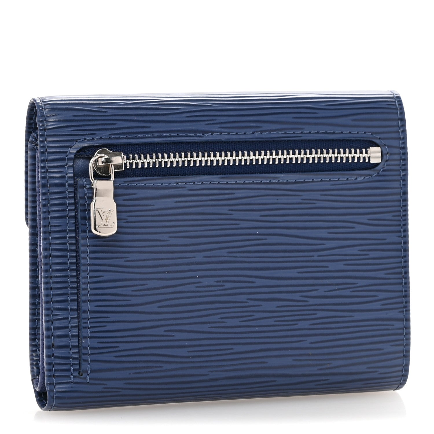 Louis Vuitton Epi Koala Wallet Blue 3 of 9