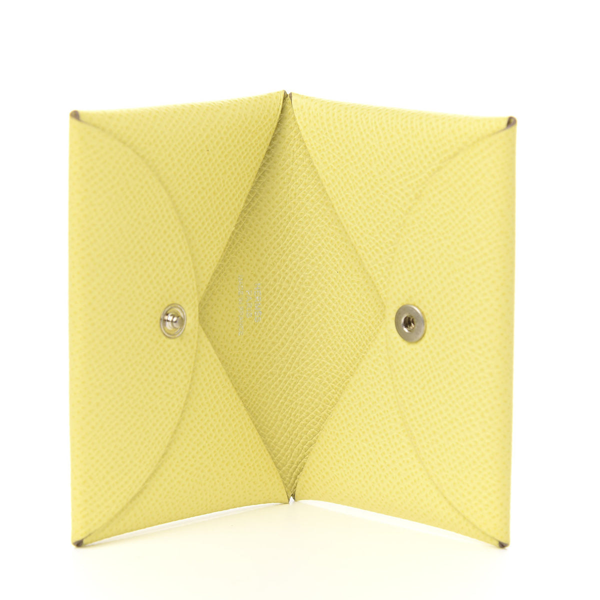 Hermes Epsom Calvi Card Case Soufre 4 of 7