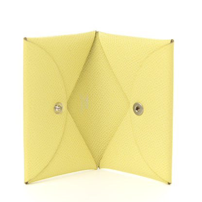 Hermes Epsom Calvi Card Case Soufre 4 of 7