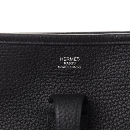Hermes Taurillon Clemence Evelyne III PM Black 8 of 10
