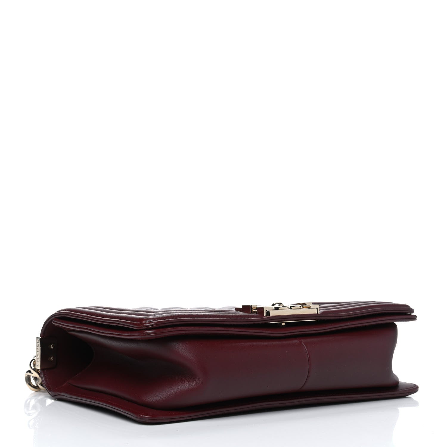 Chanel Lambskin Quilted Medium Boy Flap Burgundy 3 of 5